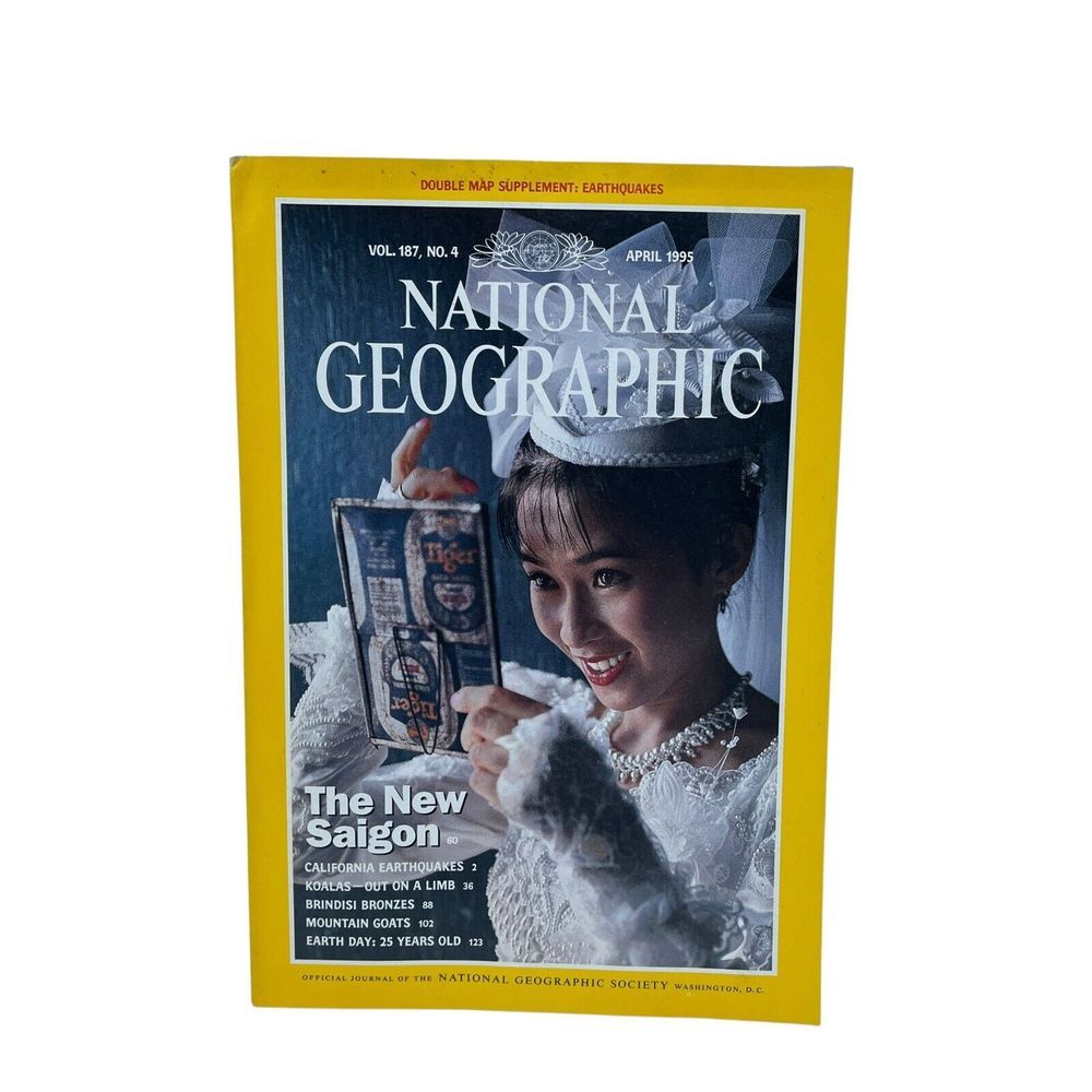 National Geographic Magazine April 1995 The New Saigon Koalas‎ Goats Earth Day